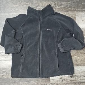 Womens Columbia Benton Springs Fleece Zip Up - Black 2X